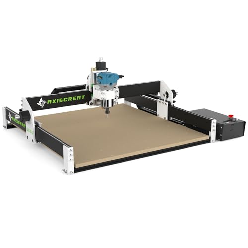 Axiscreat CNC Router Machine 6060, 710W Power Trimmer Router, Linear Rails and Belt Driven, 3-Axis Cnc Engraving Milling Machine for Wood Acrylic...