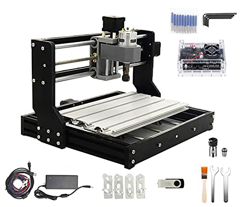CNCTOPBAOS CNC 3018-PRO Wood Router Kit 3 Axis USB DIY Mini Engraver Milling Engraving Machine Cutter Plastic Acrylic PCB PVC Carving GRBL Control...