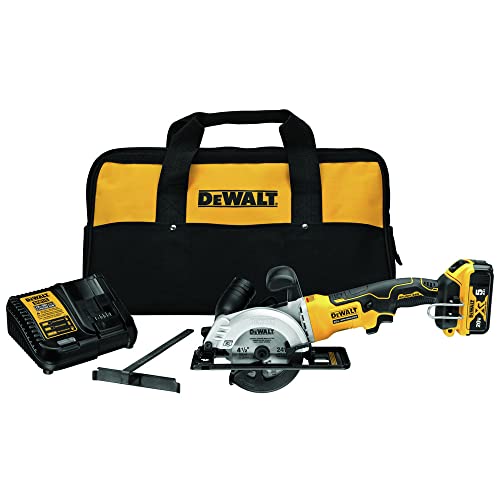 DEWALT ATOMIC 20V MAX* Circular Saw Kit, 4-1/2-Inch (DCS571P1)