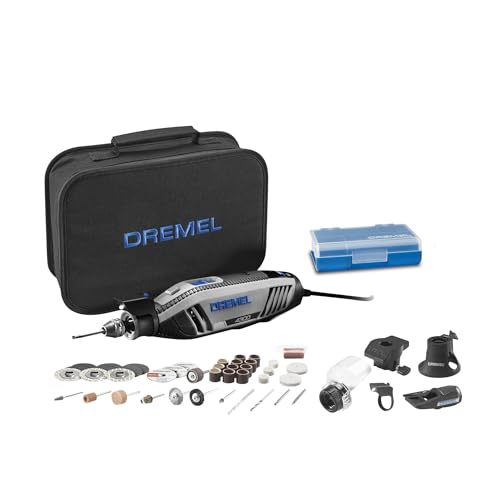 Dremel 4300-5/40 High Performance Rotary Tool Kit with LED Light- 5 Attachments & 40 Accessories - Ideal for Grinding, Cutting, Wood Carving, Sanding,...
