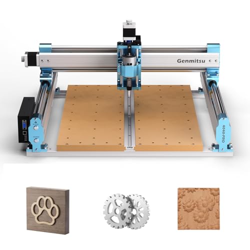 Genmitsu CNC Router Machine 4040-PRO for Metal Acrylic Cutting Milling, GRBL Control, Lead Screw Driven, 3 Axis Engraving, Working Area 15.7” x...