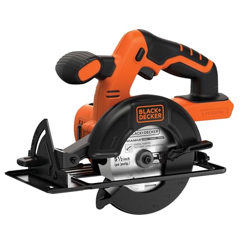BLACK+DECKER 20V 5-1/2' Cordless Circular Saw, Bare Tool Only (BDCCS20B)