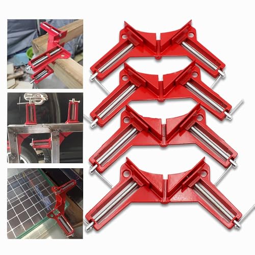 Corner Clamps for Woodworking, 90 Degree Clamps 4Pcs Corner Clamp Right Angle Clamp Carpenter Square Woodworking Tools for DIY Framing, Shelving,...
