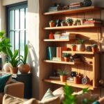 affordable retro wood storage