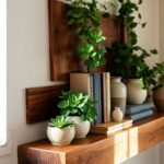 chic upcycled wood shelves