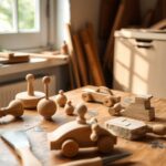 handcrafted wooden toy creation