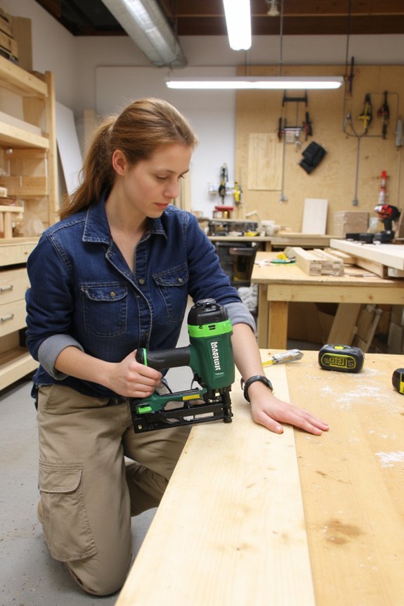 Metabo HPT 18V Brad Nailer Kit Review 17 bright led enhances accuracy