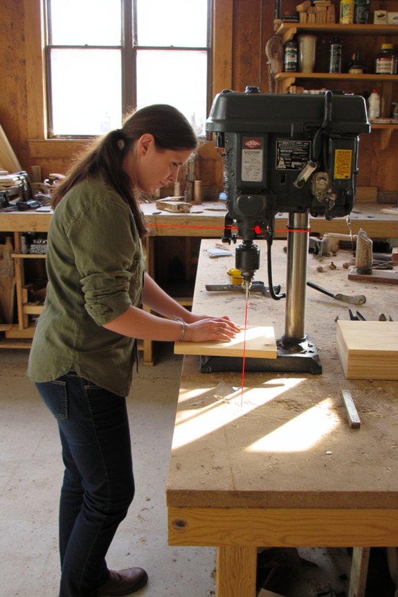 WEN 4227T Drill Press Review 17 laser accuracy improves drilling