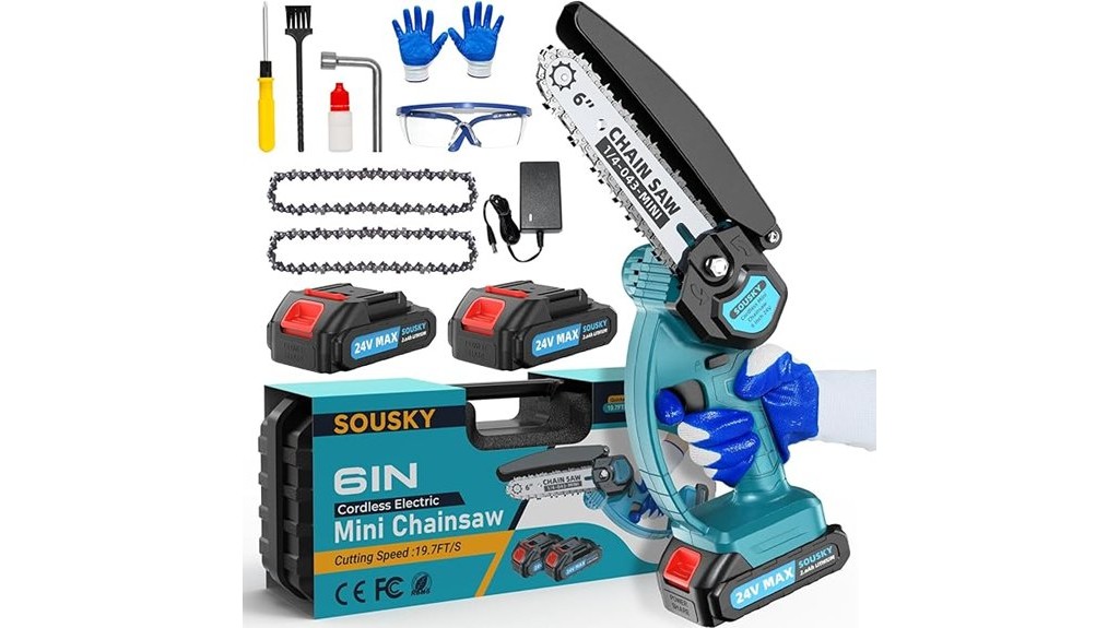 portable cordless chainsaw tool