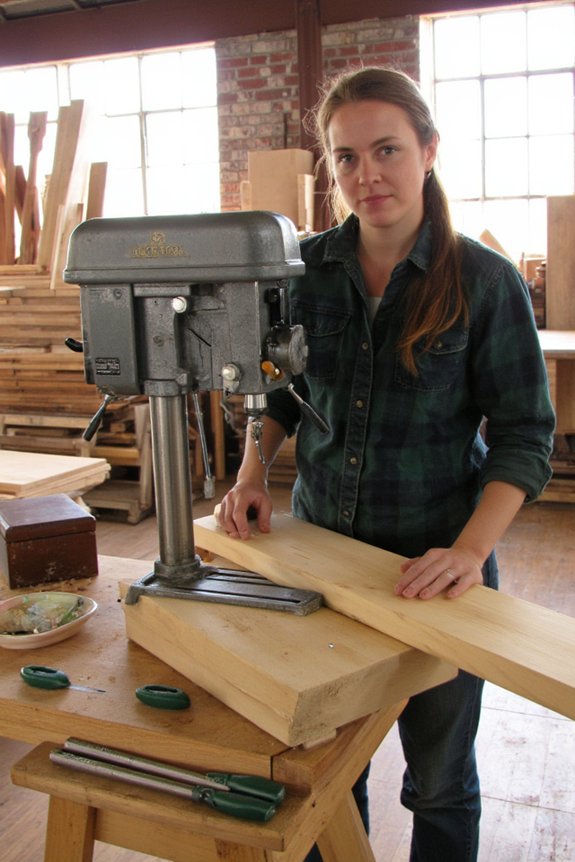 BUCKTOOL 12 INCH Drill Press Review 17 stable base enhances accuracy