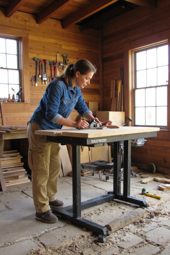 stable workbench for uneven floors