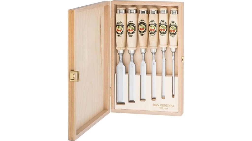 chisel set in box