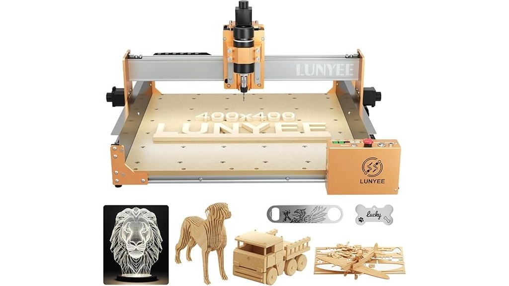 LUNYEE 4040 PRO CNC Router Machine Review | DIY Woodproject