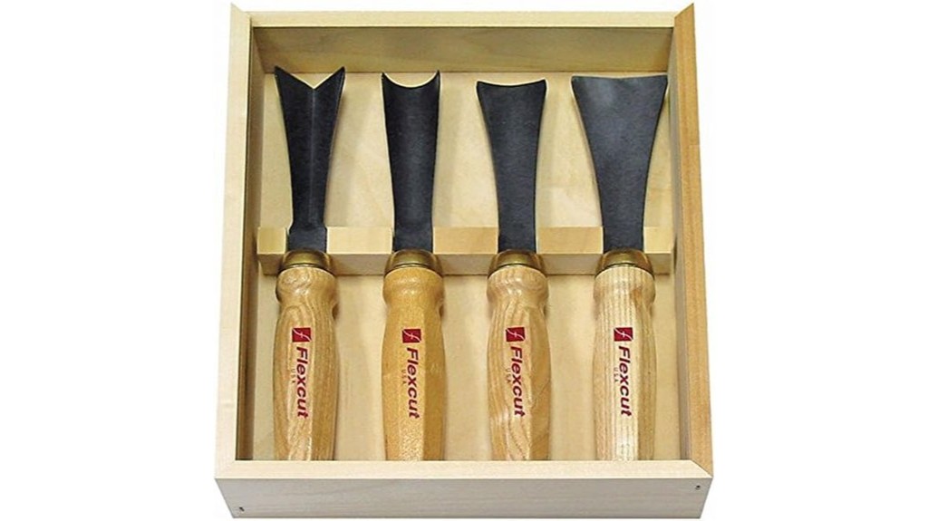 four piece carving tool set