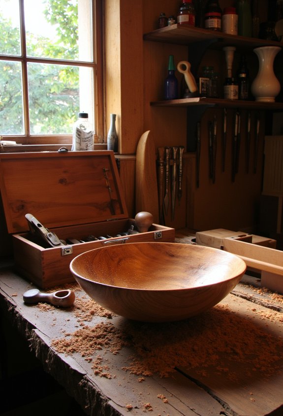wooden storage case included