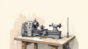 compact high speed metal lathe